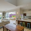 living room opening up into backyard