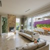 living room opening up into outdoor area